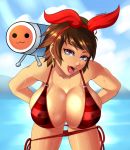  bikini breasts cleavage female josie_rizal large_breasts looking_at_viewer open_mouth solo sowilo swimsuit tekken 