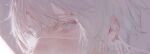  1girl androgynous blue_eyes blush close-up earrings eye_focus eyelashes eyepatch jewelry looking_at_viewer medical_eyepatch original osiri60812441 short_hair single_earring solo white_hair 