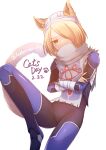  1girl absurdres androgynous animal_ears bandages blonde_hair bodysuit cat_day cat_ears cat_tail closed_mouth dated hair_over_one_eye highres looking_at_viewer mask red_eyes reverse_trap sheik short_hair simple_background solo supure647 tail the_legend_of_zelda the_legend_of_zelda:_ocarina_of_time turban white_background 