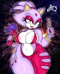  absurd_res alcohol anthro areola areola_slip beverage big_breasts blaze_the_cat breasts champagne domestic_cat felid feline felis female fur hi_res mammal purple_body purple_fur renegade-157 sega solo sonic_the_hedgehog_(series) thick_thighs 