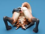 anthro ass_up athena_(dayumboai) bodily_fluids breasts canid canine female fingering genital_fluids hi_res looking_at_viewer mammal maned_wolf nargaflex solo tagme upside_down vaginal vaginal_fingering vaginal_fluids