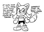 2024 :3 anaugi anthro black_and_white bottomwear clothed clothing dialogue english_text female footwear gloves handwear looking_at_viewer mammal marine_the_raccoon markings monochrome pigtails procyonid raccoon sega shoes shorts simple_background sketch sneakers solo sonic_the_hedgehog_(series) standing striped_markings striped_tail stripes tail tail_markings text topwear tube_top