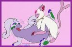  3_toes absol anal anal_penetration chest_tuft clawed_fingers claws digital_media_(artwork) eeveelution espeon feet feral finger_claws generation_2_pokemon generation_3_pokemon generation_6_pokemon goodra green_eyes heart_symbol hi_res nintendo nsfw pawpads penetration pink_body pokemon pokemon_(species) purple_body purple_eyes raised_tail sex slit_(disambiguation) tail toe_claws toes tongue tongue_out tuft velvet706 velvet_the_gooey_dragon 