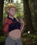  absurd_res astral_elf belly blonde_hair breasts burp_cloud burping camel_toe clothing death detailed_background digestion disability dungeons_and_dragons elf female fern forest forest_background freckles hair hasbro hi_res humanoid humanoid_pointy_ears jeans_shorts jewelry nala_urbff nature nature_background navel necklace nylia_tinterr onomatopoeia oral_vore pink_body pink_skin plant prosthetic prosthetic_arm prosthetic_limb shirt skull_symbol soft_vore solo sound_effects tank_top teal_eyes text topwear tree vore wizards_of_the_coast 
