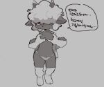  anthro biped black_body black_fur bovid breast_grab breasts caprine clothed clothing dialogue duo female fur hand_on_breast korean_text mammal ramssa sheep skimpy speech_bubble text translation_request white_body white_fur white_wool wool_(fur) 