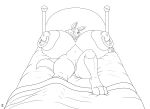  absurd_res anthro areola badgerben bed big_areola big_breasts big_nipples breasts female furniture generation_4_pokemon genitals hi_res huge_breasts hyper hyper_breasts looking_at_viewer lovie_(anjuneko) lucario lying monochrome navel nintendo nipple_piercing nipples on_back on_bed one_eye_closed open_mouth piercing pokemon pokemon_(species) pussy solo thick_thighs 
