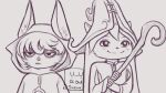  5uzu4 addams_family chibi dabinh furry league_of_legends lulu_(league_of_legends) sketch vex_(league_of_legends) wednesday_(netflix) yordle 