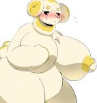  absurd_res anthro big_breasts big_butt blush breasts butt duo female fidough generation_9_pokemon genitals hi_res human kify larger_female male mammal nintendo nipple_fetish nipple_play nipples pokemon pokemon_(species) pussy size_difference smaller_male thick_thighs yellow_nipples 