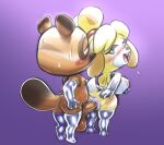  2023 animal_crossing anthro anus areola balls blush bodily_fluids breasts brown_body brown_fur butt canid canine canis domestic_dog duo female female_penetrated fur genital_fluids genitals is_(artist) isabelle_(animal_crossing) looking_back looking_pleasured male male/female male_penetrating male_penetrating_female mammal multicolored_body multicolored_fur nintendo nipples open_mouth open_smile penetration penile penile_penetration penis penis_in_pussy pussy pussy_juice raccoon_dog sex shih_tzu smile sweat tanuki tom_nook_(animal_crossing) toy_dog two_tone_body two_tone_fur vaginal vaginal_penetration white_body white_fur yellow_body yellow_fur 
