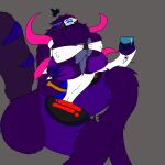  1:1 absurd_res alcohol anthro beverage big_breasts big_butt big_tail breasts butt female fluffy hi_res huge_breasts machine mamagen multi_breast multi_ear multi_eye protogen protogenqueen queen royalty solo tail tentacles thick_thighs wine 