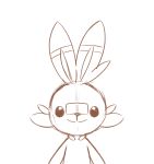  2019 animated buckteeth digital_media_(artwork) hi_res joaoppereiraus lagomorph looking_at_viewer mammal monochrome nintendo one_eye_closed open_mouth open_smile pok&eacute;mon pok&eacute;mon_(species) rabbit rough_animation scorbunny simple_background smile teeth unfinished video_games white_background wink 