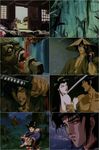  90&#039;s 90's 90s benisato blood cap hat highres japanese_clothes juubei_ninpuuchou kagero(ninja_scroll) kagero_(juubei_ninpuuchou) katana kawajiri_yoshiaki kibagami_jubei kibagami_juubei monster ninja ninja_scroll nude screencap shuriken sword tessai_(juubei_ninpuuchou) weapon 