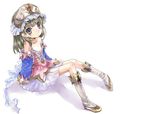  atelier_(series) atelier_totori boots detached_sleeves dress grey_eyes solo tiara totooria_helmold yugi_(magical-dreamer) 