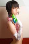  1girl asian bodysuit cosplay highres nagato_yuki nagato_yuki_(cosplay) photo real short_hair solo sos_galactic_patrol suzumiya_haruhi_no_yuuutsu ushijima_iiniku 