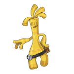  2022 3_fingers absurd_res alpha_channel ambiguous_gender anthro belt belt_buckle digital_drawing_(artwork) digital_media_(artwork) fingers generation_9_pokemon gesture gholdengo gold_(metal) golden_body hand_on_hip hi_res ken_sugimori looking_at_viewer nintendo official_art open_mouth orange_body outline pointing pokemon pokemon_(species) smile solo treasure_chest white_outline yellow_body yellow_eyes 