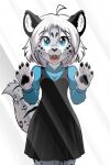  absurd_res anonymous_artist anthro clothed clothing felid fingers hi_res maeve_(twokinds) mammal pantherine snow_leopard solo tail twokinds webcomic 