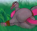  absurd_res anal anthro bdsm big_breasts big_butt bodily_fluids bondage bound breasts butt female female/female generation_7_pokemon hi_res huge_breasts huge_butt looking_pleasured masturbation nintendo plapjax pokemon pokemon_(species) raised_tail restrained salazzle self-bondage sex solo sweat tail tail_fetish tail_play tail_sex thick_thighs tongue tongue_out wide_hips 