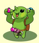  argon_vile backpack dildo female goblin green_body green_skin hi_res humanoid peglin_(character) peglin_(video_game) sex_toy strapon 