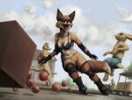  anthro canid canine female fox group ipoke lagomorph leporid male mammal rabbit 