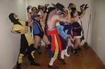  balrog capcom chun-li cosplay crossover half_mask kitana mask michael_jackson mortal_kombat multiple_boys multiple_girls photo real scorpion scorpion_(mortal_kombat) shiranui_mai street_fighter vega what 