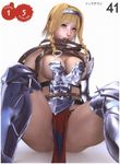 3d armor breasts huge_breasts leina m-rs queen&#039;s_blade queen's_blade revealing_clothes 