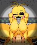  &lt;3 &lt;3_eyes animatronic anthro areola avian ball_joints big_breasts bird black_sclera breasts chicken doll_joints duo eyelashes female first_person_view five_nights_at_freddy&#039;s five_nights_at_freddy&#039;s_2 galliform gallus_(genus) genitals gravity_breaker head_feathers head_tuft human long_tongue looking_at_viewer machine male male/female mammal nipples nude orange_areola orange_nipples penetration penis phasianid pussy robot rosy_cheeks scottgames sex sharp_teeth teeth thick_thighs tongue tongue_out toy_chica_(fnaf) tuft vaginal vaginal_penetration vein veiny_penis white_eyes wide_hips yellow_body 