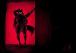  abstract_background absurd_res anastasia_engel_schranz anthro belly big_breasts breasts canid canine canis cumslutrobot door_frame female grey_body hair hi_res huge_breasts looking_at_viewer machine mammal nude pink_eyes silhouette simple_background solo standing thick_thighs 