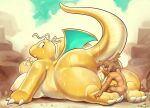  anthro anus areola blush breasts claws dragon dragonite female generation_1_pokemon genitals hair hi_res human lilmoonie male mammal membrane_(anatomy) membranous_wings nintendo nipples nude pokemon pokemon_(species) pussy wings 