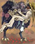  2_toes 3_toes 4_fingers absurd_res affinity_(bayonetta) ambiguous_gender anthro avian duo feet fingers hi_res karasu_tengu_(nioh) tau28 toes 