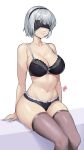  1girl commentary_request damodar highres nier_(series) nier_automata simple_background solo white_background yorha_no._2_type_b 