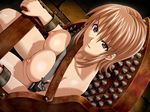  1girl angry bdsm breast_bondage breasts fujii_kazuha game_cg nude ryouki smile sweat torture uncensored uriel 