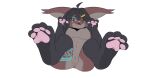  absurd_res anthro ariane_(pocketmob) digital_media_(artwork) dreadlocks feet female fur genitals hair hi_res lagomorph leporid looking_at_viewer mammal nipples nude open_mouth pawpads paws pocketmob pussy rabbit smile solo 