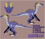  absurd_res amaryllis_(ice_age) angry blue_sky_studios countershading dinosaur female feral growling guanlong hi_res hirothedragon ice_age_(series) ice_age_3 model_sheet nude reptile scalie scar showing_teeth solo theropod 