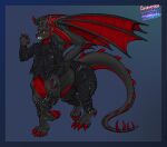  clothed_taur clothing costume dragon dragon_taur heavy_metal hi_res larru-larru lower_clothes taur taur_pants wings 
