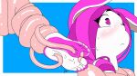  5_toes animated anthro barefoot bdsm biped blush bodily_fluids bondage bound crying feet female foot_fetish foot_focus foot_play hair humanoid humanoid_feet pawfeather pink_body pink_eyes pink_hair plantigrade razzy_(pawfeather) simple_background soles solo tears tentacle_bdsm tentacle_bondage tentacles tickle_fetish tickle_torture tickling tickling_feet toes twitching white_body 