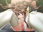  1girl autofellatio censored cum cum_in_mouth cum_in_own_mouth fellatio futanari futanari_kanon-chan game_cg masturbation oral penis pussy shinonome_kanon 