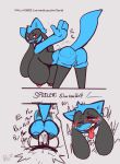  anthro big_breasts breasts duo female generation_4_pokemon hi_res humor male male/female nintendo penetration pokemon pokemon_(species) riolu sirphilliam taunting tongue tongue_out vaginal vaginal_penetration 