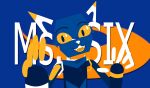 ambiguous_gender android anthro blurred_background domestic_cat e621 esix felid feline felis hi_res looking_at_viewer machine mammal mascot meme mr_beast_(meme) orange_eyes redcrystal robot smile smiling_at_viewer solo text 
