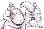  activision anthro belly big_butt bubble_butt butt crash_bandicoot_(series) dingodile gravewalker huge_butt male sharp_teeth solo teeth thick_thighs 