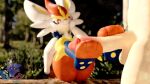  absurd_res foot_fetish foot_play footjob generation_8_pokemon hi_res nintendo pokemon pokemon_(species) rookieanimator210 scorbunny sex 