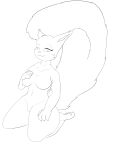  anthro big_tail breasts claws eurasian_red_squirrel female genitals half-closed_eyes hi_res keyboard_warlord kneeling mammal narrowed_eyes pussy rodent sciurid solo tail tree_squirrel 