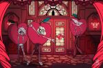  3:2 angel_dust apple apple_costume ayamii_xx charlie_morningstar clothing costume demon female food food_costume group hazbin_hotel hi_res human kigtoons male mammal trio vaggie_(hazbin_hotel) 