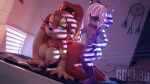  3d_(artwork) absurd_res calypso_the_echidna coel3d digital_media_(artwork) doggystyle echidna fan_character felid feline female from_behind_position hi_res lynx male male/female mammal monotreme sega sex size_difference sonic_the_hedgehog_(series) uva_(coel3d) 
