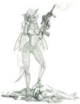  2023 anthro areola arthropod assault_rifle baron_engel belt blood bodily_fluids breasts cellphone changeling clothed clothed/nude clothed_male_nude_female clothing corpse death duo equid equine feet female friendship_is_magic genitals graphite_(artwork) greyscale gun hair handgun hasbro hi_res horn innie_pussy insect_wings long_hair male mammal monochrome my_little_pony navel nipples nude nude_female open_mouth pencil_(artwork) phone pistol plantigrade pussy queen_chrysalis_(mlp) ranged_weapon rifle silencer smartphone smoke standing steyr_aug story story_in_description traditional_media_(artwork) unicorn weapon wings 