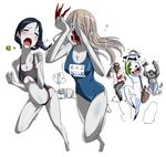  artist_request bikini black_swimsuit blood blue_swimsuit boomer_(left4dead) chase chasing crying left_4_dead louis_(left4dead) luceva micro_bikini nosebleed one-piece_swimsuit one_piece_swimsuit running spitter_(left4dead) swimsuit tank_(left4dead) tears witch_(left4dead) 