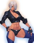  angel_(kof) cleavage king_of_fighters ogami pantsu 