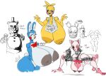  animatronic anthro areola avian beakless bear bib big_breasts bird black_sclera blush blush_stickers bow_tie breasts canid canine chicken clothing crossgender english_text female five_nights_at_freddy&#039;s five_nights_at_freddy&#039;s_2 five_nights_at_freddy&#039;s_3 fox galliform gallus_(genus) gesture grey_areola grey_nipples group hat headgear headwear hi_res holding_microphone holding_object huge_breasts hyper hyper_breasts lagomorph leporid little_hareboy looking_at_viewer machine male mammal mangle_(fnaf) microphone multicolored_body nipples non-mammal_breasts nude open_mouth phasianid pink_areola pink_nipples pointing pointing_at_viewer rabbit robot scottgames springtrap_(fnaf) text top_hat toy_bonnie_(fnaf) toy_chica_(fnaf) toy_freddy_(fnaf) two_tone_body white_eyes yellow_areola yellow_body yellow_nipples 