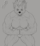  abs absurd_res animal_humanoid anthro clitoris enlarged enlarged_clitoris female flexing_muscles genitals hi_res humanoid mammal mammal_humanoid maxi_(demondawgy96) muscular muscular_female nipple_piercing nipples piercing procyonid procyonid_humanoid raccoon raccoon_humanoid smile smiling_at_viewer solo vein weslly34 