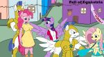  2023 absurd_res anthro collar color_edit colored edit fall_of_equestria female fluttershy_(mlp) friendship_is_magic group hasbro hi_res male male/female my_little_pony pinkie_pie_(mlp) royal_guard_(mlp) slashysmiley twilight_sparkle_(mlp) 