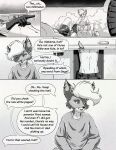  absurd_res anthro black_and_white canid canine car clothed clothing comic duo fox foxdale foxdale_axelrod greyscale hi_res male mammal monochrome procyonid raccoon teenager topless vehicle young 